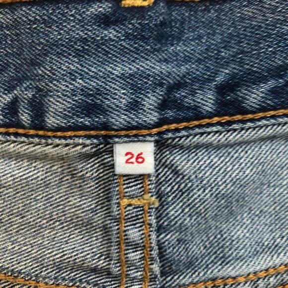 Levi’s Distressed raw hem Jeans Shorts Size 26 - Picture 8 of 8